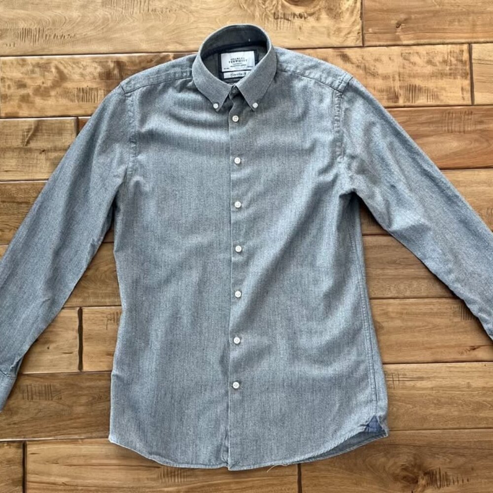 Charles Tyrwhitt's Non-Iron Extra Slim Fit Shirt Medium 15 1/2 x 35